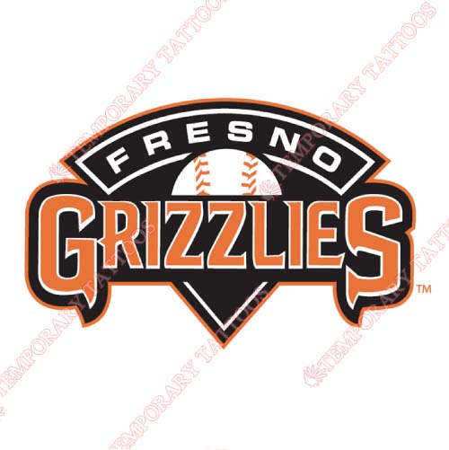 Fresno Grizzlies Customize Temporary Tattoos Stickers NO.8165